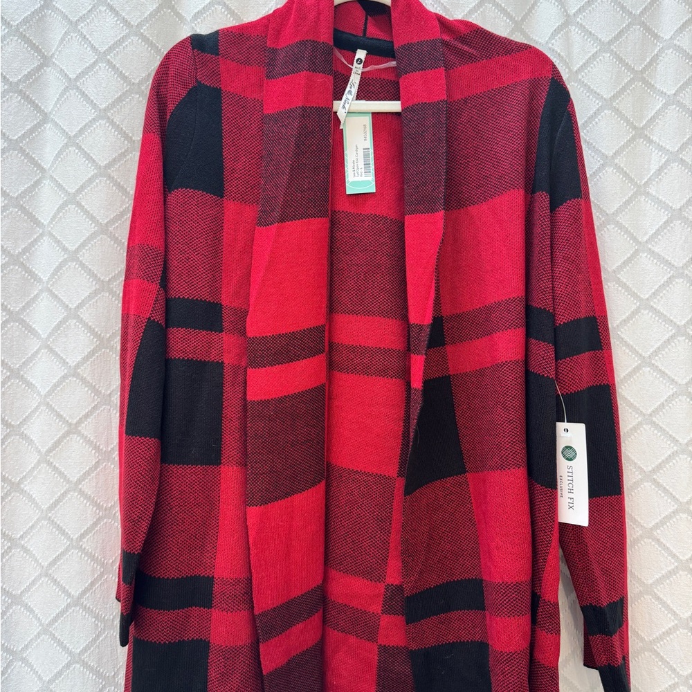 Leo & Nicole Open Front Knit Sweater